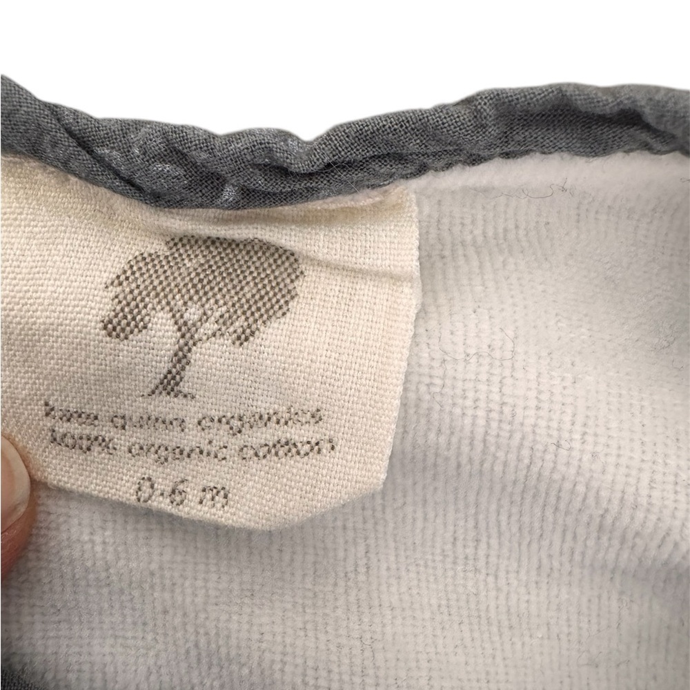 Kate Quinn organic cotton baby gray white trees zippered sleep sack - Picture 3 of 3